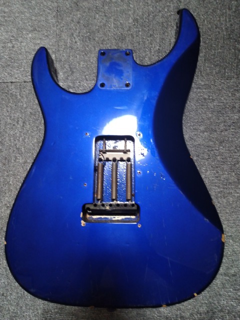 1円スタート fernandes フェルナンデス 青ギター 24フレット ジャンク