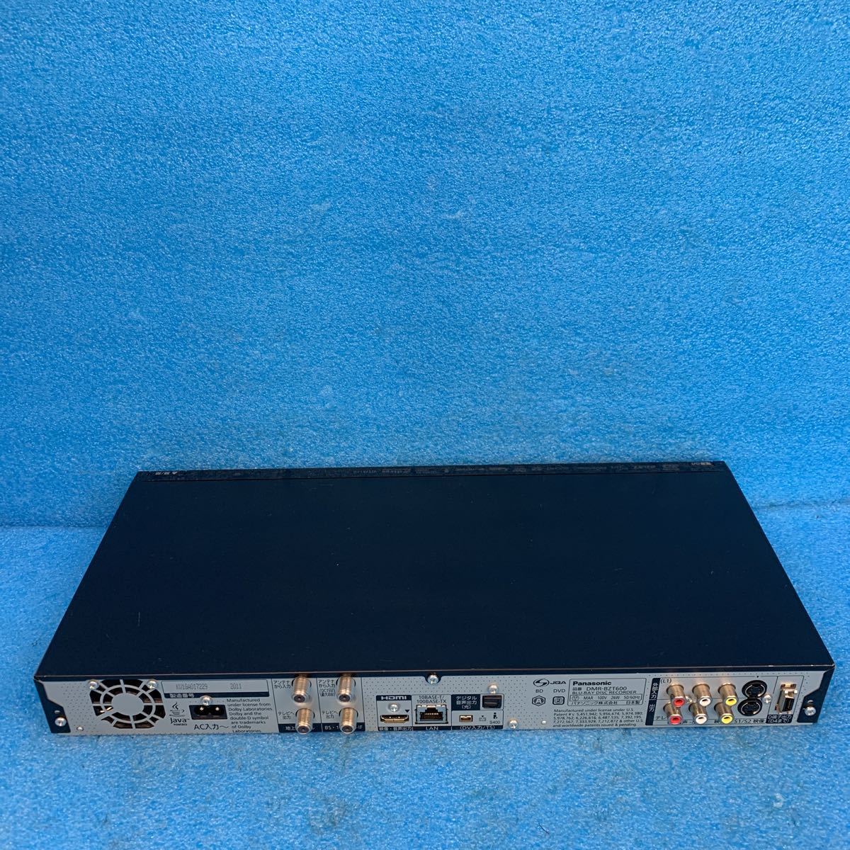 100%新品，お得 NO.05135.80..Panasonic パナソニック HDD/BDレコーダー DMR-BZT600 リモコン付 2011年製 通電確認 現状ジャンク品 