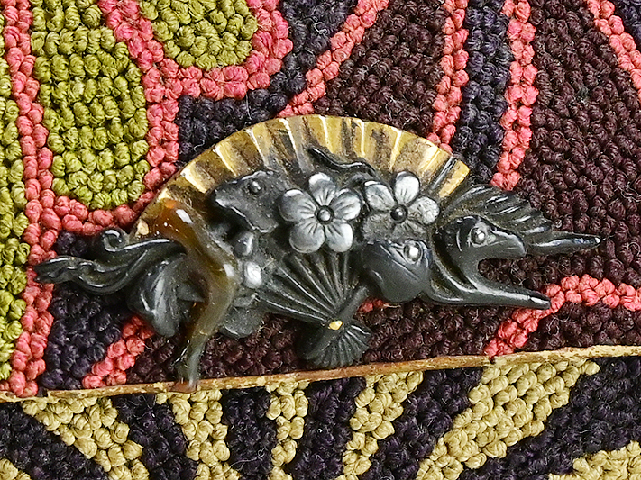 印籠 提物 金工彫金提物印籠根付緒締玉煙草入 時代木彫