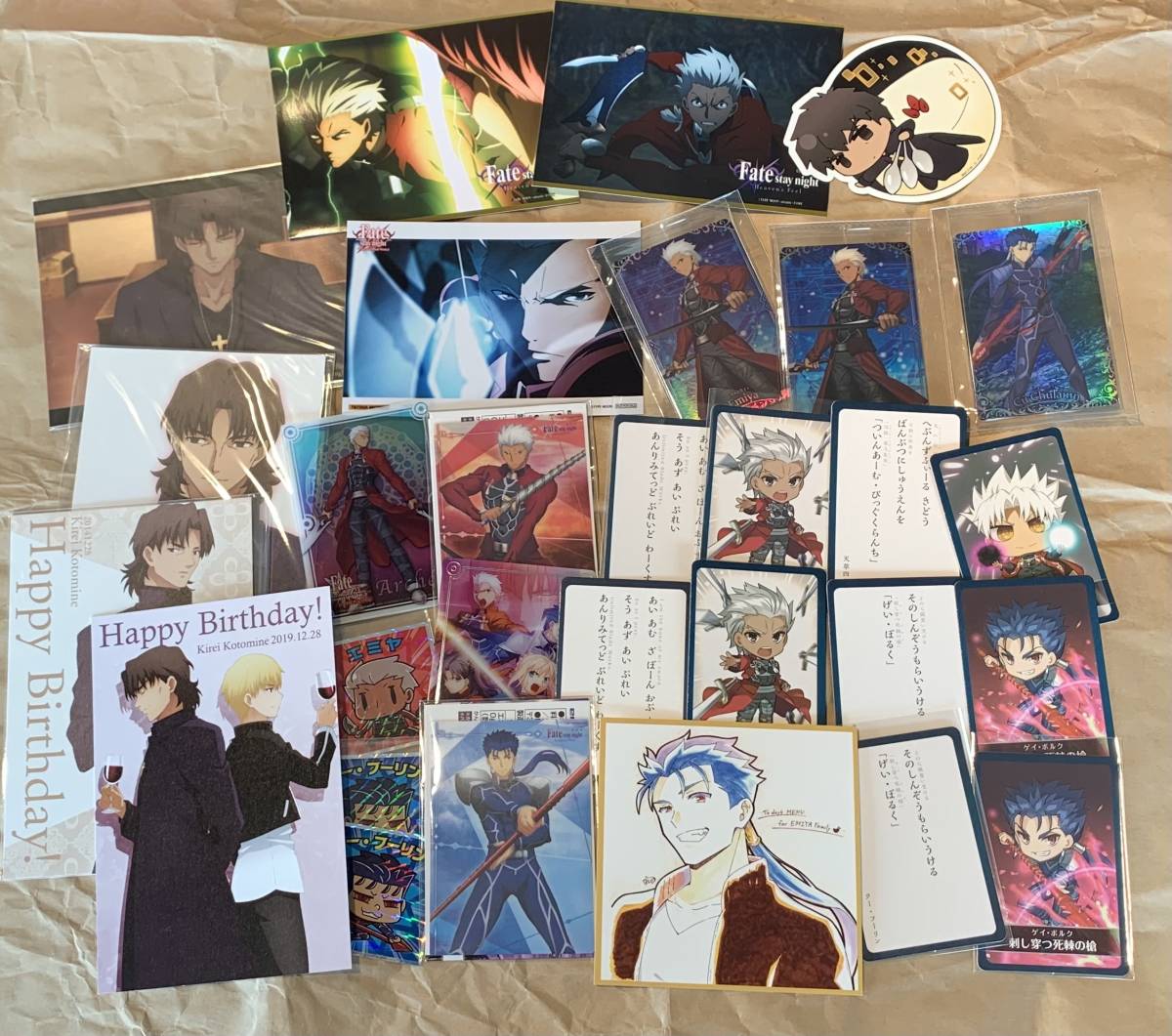 Fate 言峰綺礼 ギルガメッシュ 誕生日ポストカード マチアソビ限定