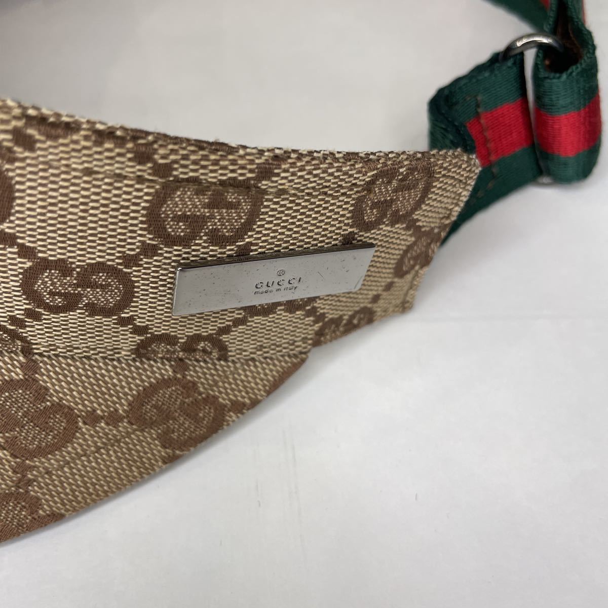 GUCCI サンバイザー グッチ - シェリーライン メルカリ サイズS GG 