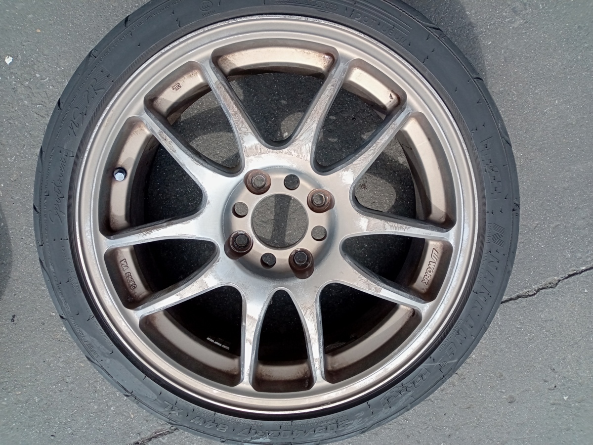 S）WORK エモーション CR改 17インチ 205/40R17 ハイグリップタイヤ 