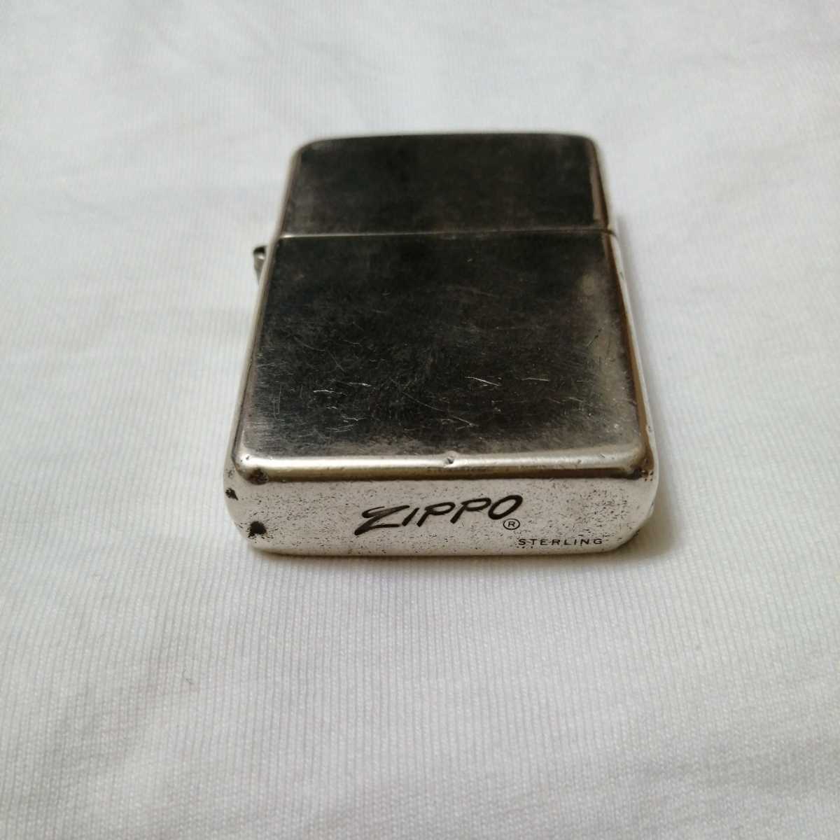 STERLING Zippo スターリング イタリック 中央 スターリング -「zippo 