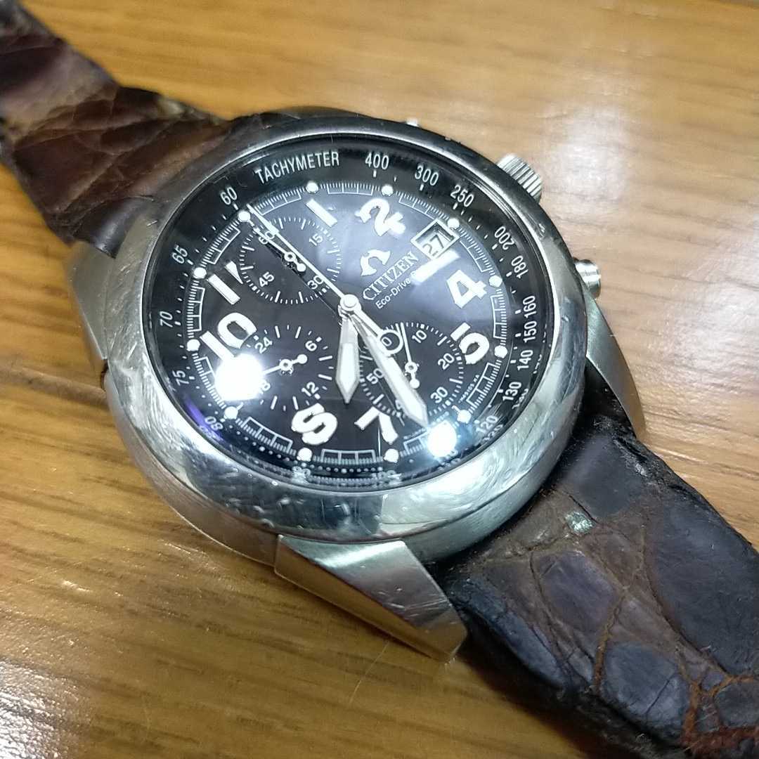 美品 レア カンパノラ エコドライブデュオ クロノグラフ CITIZEN 
