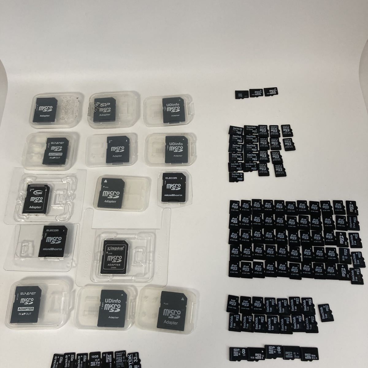 爆買い，定番計120枚 SDカード microSDカード マイクロSDカード アダプターmicroSD TOSHIBA SunDisk TDK(2GB)｜売買されたオークション情報、yahooの商品情報をアーカイブ公開 - オークファン microSDカード