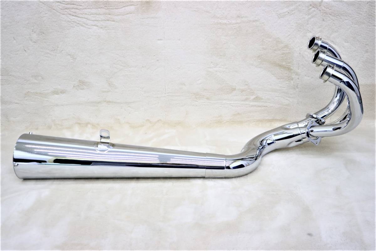 トリプルA] GT380 メッキ メガホン マフラー / レース管 チャンバー