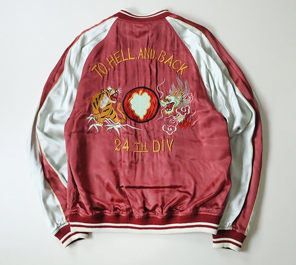 THE FLAT HEAD 鷹/龍×日本地図リバーシブル スカジャン サイズS