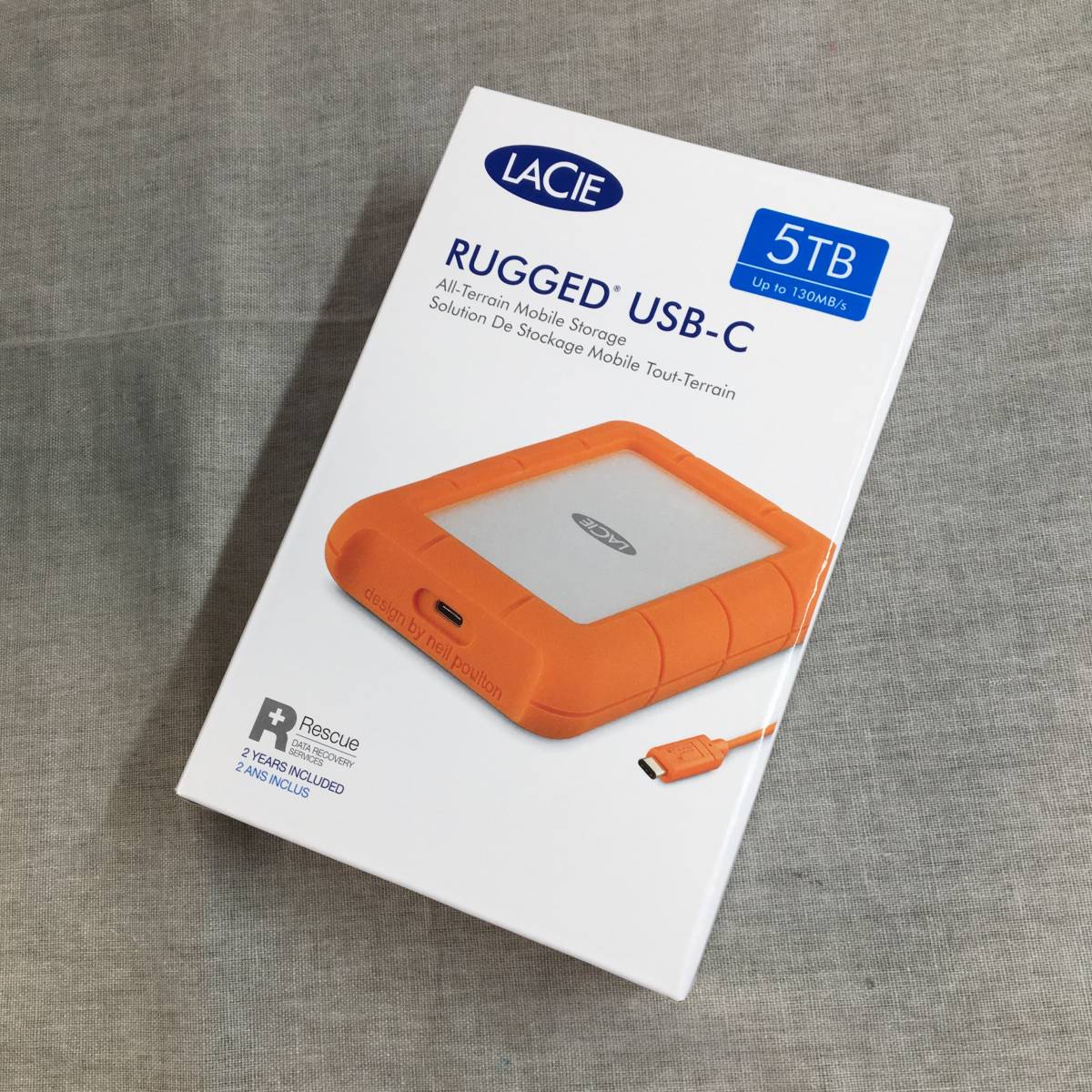 LaCie RUGGED USB-C 5TB 外付けHDDハードディスク Amazon.com: LaCie