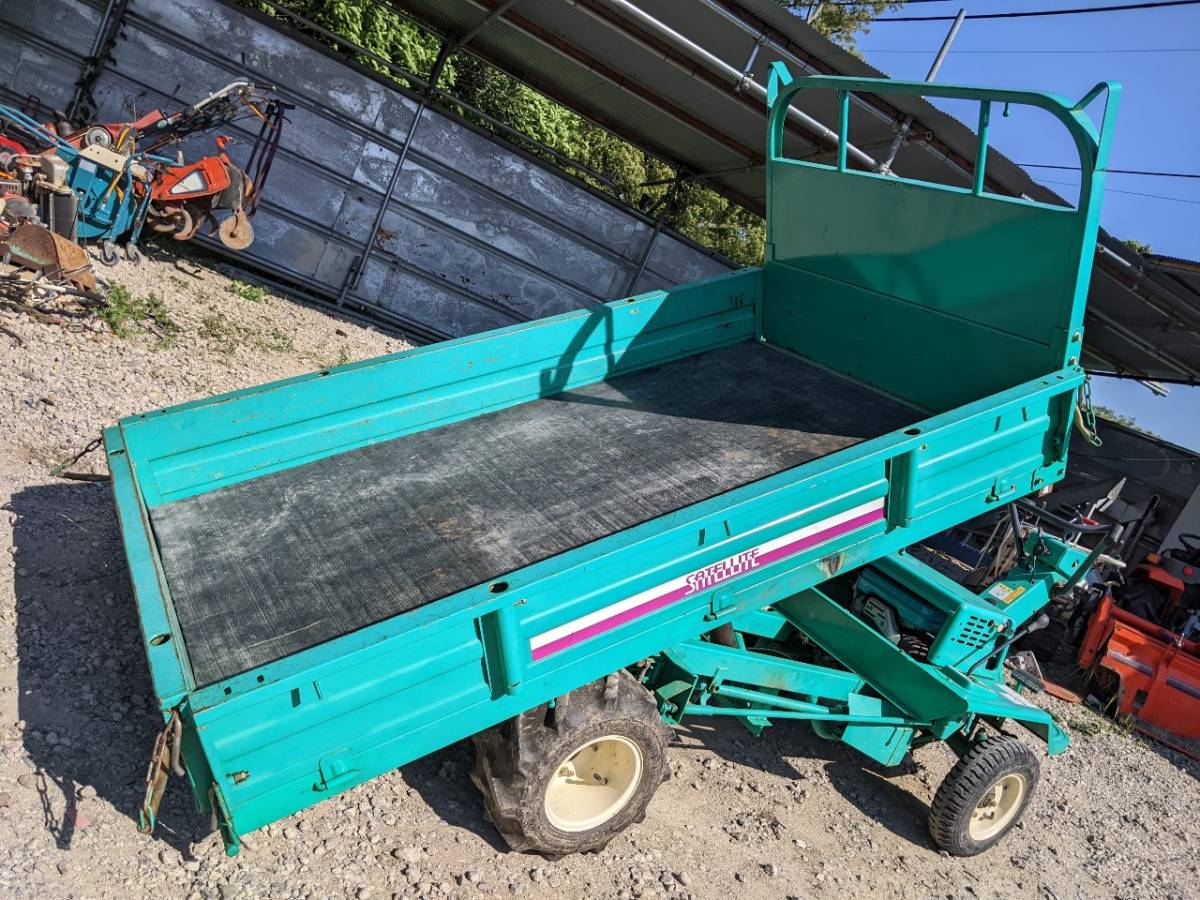 【SOLD OUT】筑水キャニコム 運搬車 ES643D 油圧ダンプ 2WD 乗用運搬車 ガソリン 6馬力 積載600kg【清掃・整備済】【農機具でっく】【福岡】【運搬車】 セル・ダンプ付 4輪運搬車 – 農キング
