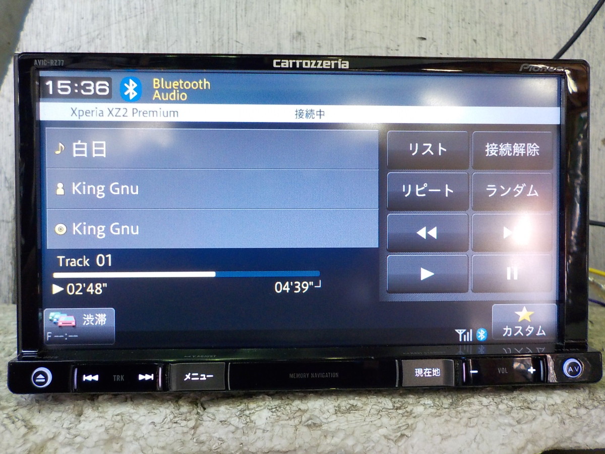 Carrozzeria カロッシリア AVIC-RZ77 苦かっ かーナビ 2018年