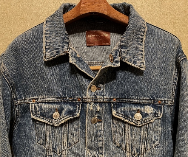 THE RAW EDGE JACKET IN SUNRISE BLUE-ZARAデニムジャケットS:Lビッグ