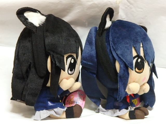 未使用、けいおん!!☆スーパーDX猫耳カチューシャ付ぬいぐるみ～澪&梓