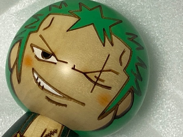 創作 卯三郎こけし キャラクター ONE PIECE ワンピース こけし ゾロ