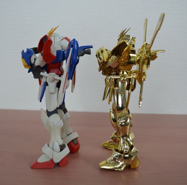 IM] ジャンク バンダイ MG 1/100 ゴッドガンダム 2体セット 金メッキ 