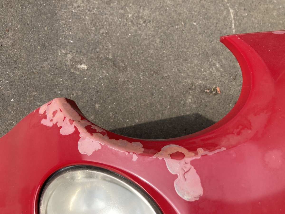 フィアット500 フロントバンパーモール