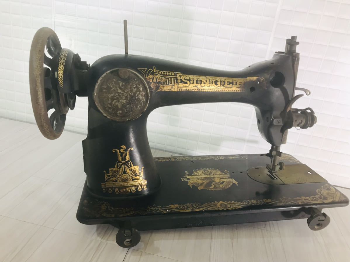 SINGER アンティーク シンガーミシン 工業用本縫い足踏みミシン 31-15