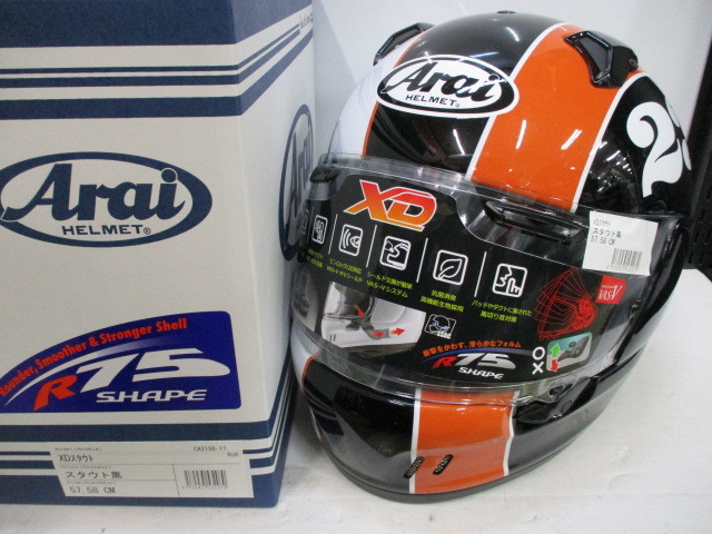 展示未使用品☆Arai アライ XDスタウト フルフェイスヘルメット 