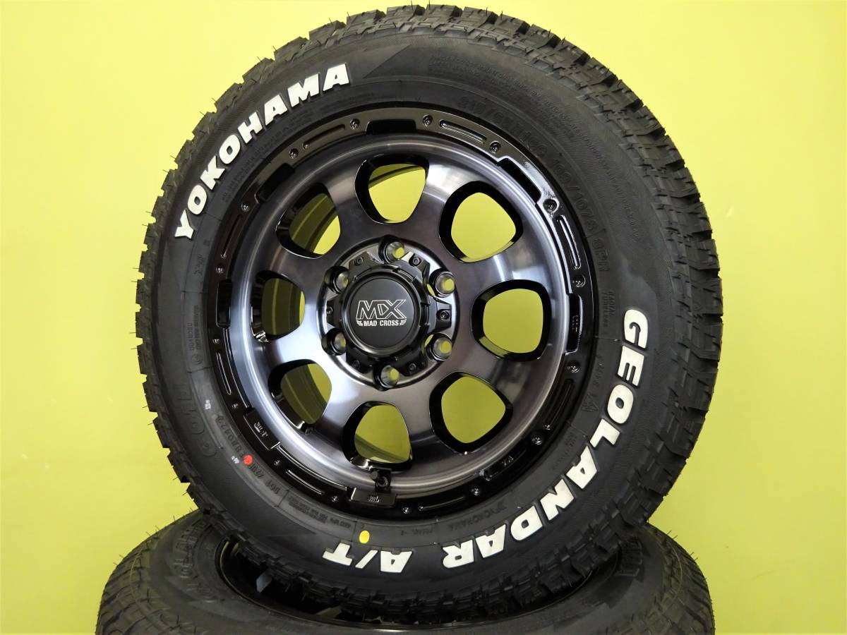 ふ出品 S3241 新品 マッドクロス グレイス 6.5J +38 ブラッククリア 215/65R16