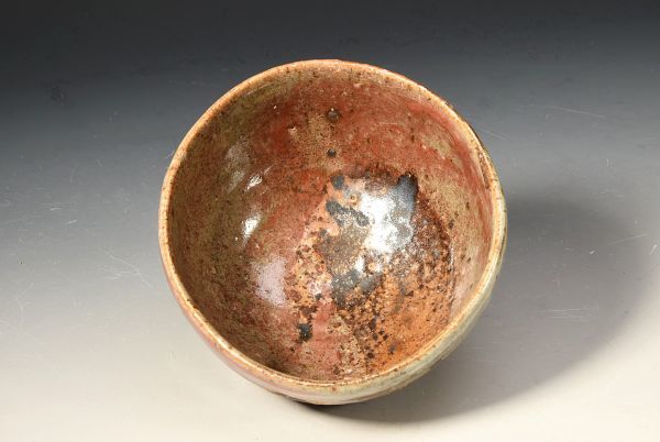 貝釉茶碗 鯉江良ニ氏作 抹茶茶碗 鯉江良二 貝釉 鉄絵 茶碗 箱入 仕覆 13-15(陶磁一般)｜売買された