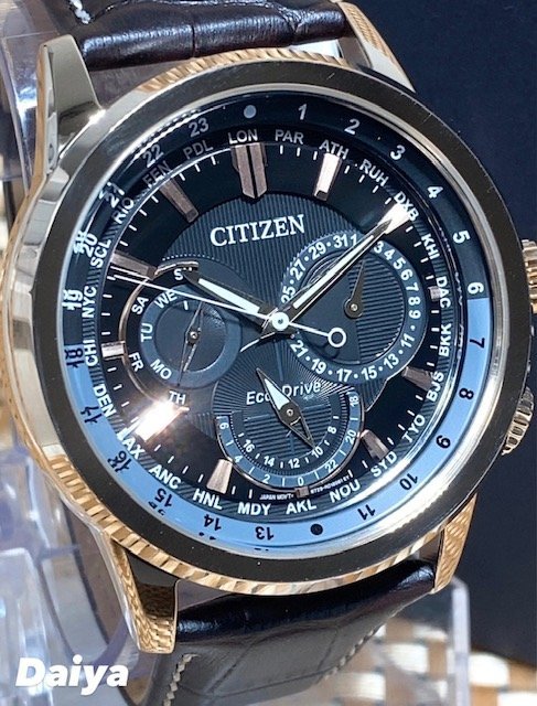新品 シチズン Citizen 正規品 腕時計 Eco Drive エコドライブ 電池交換不要 アナログ腕時計 レザーベルト 10気圧防水 カレンダー メンズ National Parameters Mofep Gov Gh