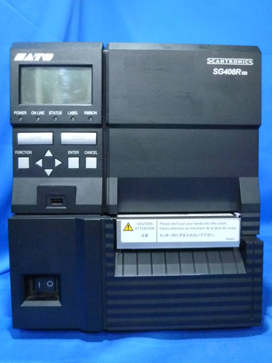【テストプリントOK】SATO サトー SG408R-ex Scantronics バーコード ラベルプリンタ カッター付【中古品】 スキャントロニクス BF408R 標準仕様 スキャントロニクスSG400R-exシリーズ｜ラベルプリンター｜サトー sg408rの通販 サトー／スピードと正確性をアップしたラベルプリンタ発表