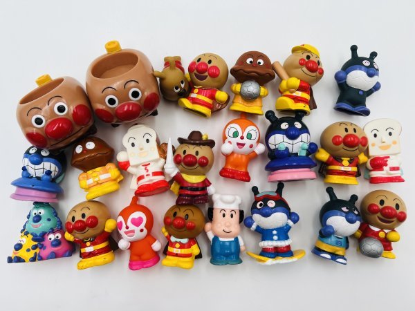 ○1円スタート アンパンマン ミニフィギュア ソフビ 指人形 玩具 