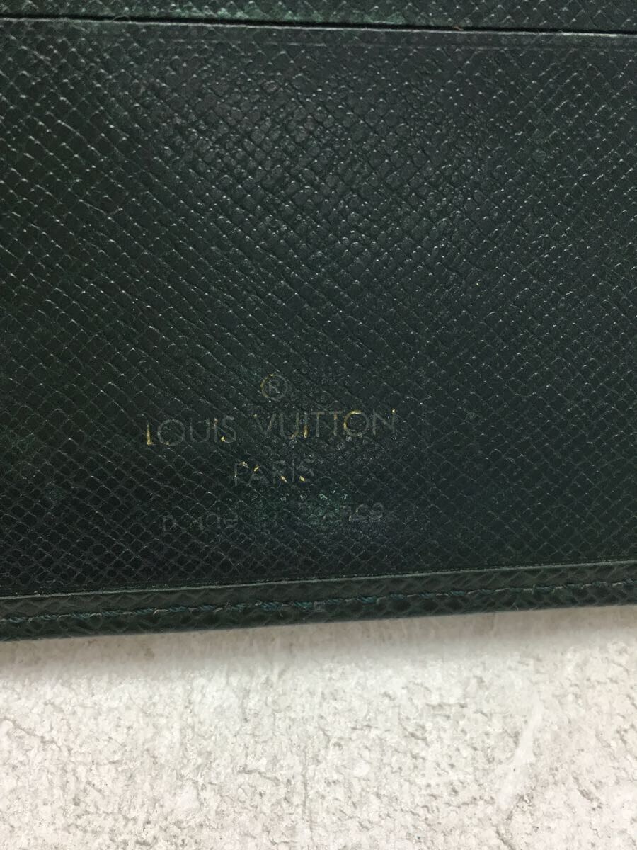 LOUIS VUITTON◇ポルト・ビエ・9カルトクレディ_タイガ_GRN/レザー/GRN