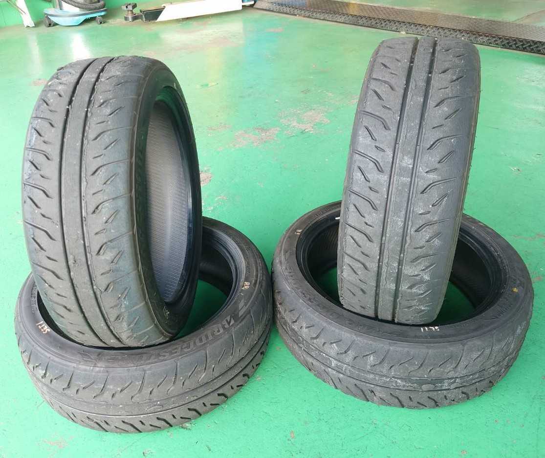中古 タイヤ 4本セット① 165/50r15 ブリジストン RE-71R 2016年製造