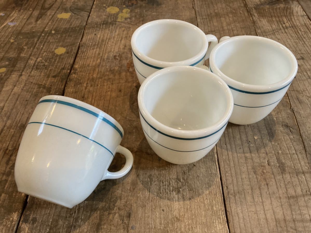 コーニング corning 耐熱ガラス マグカップ 4つセット/ミルクマグ 