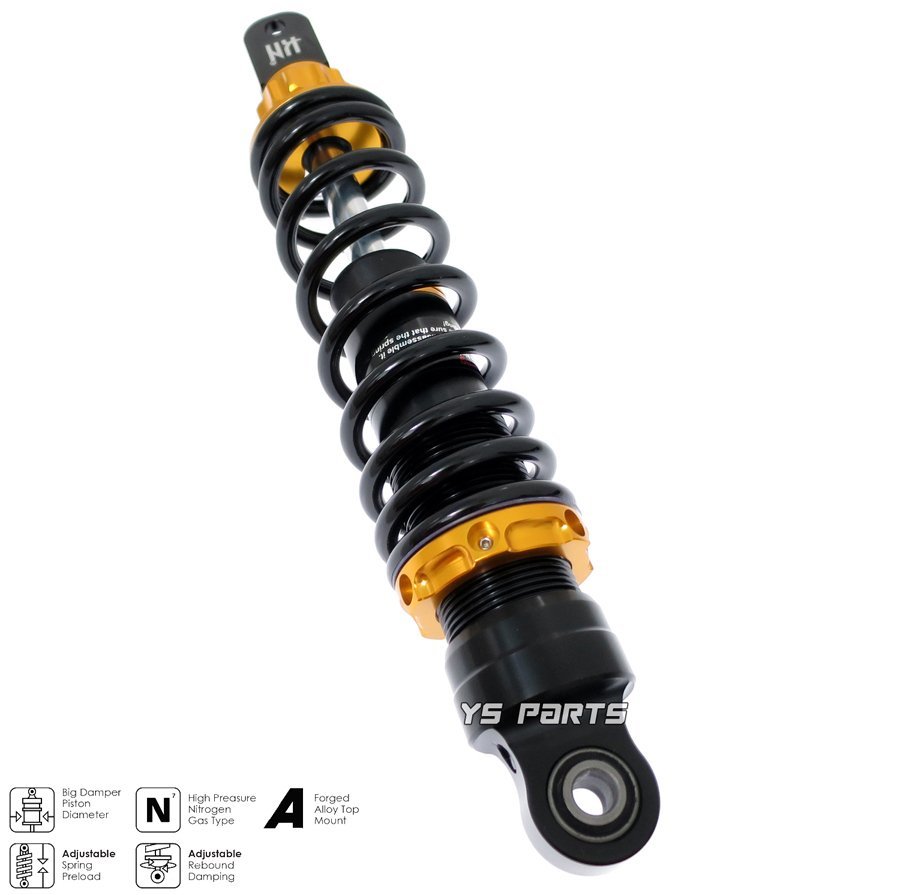 減衰圧調整19段]スーパーショック310mm銀ライブディオJ⁄ライブディオZX