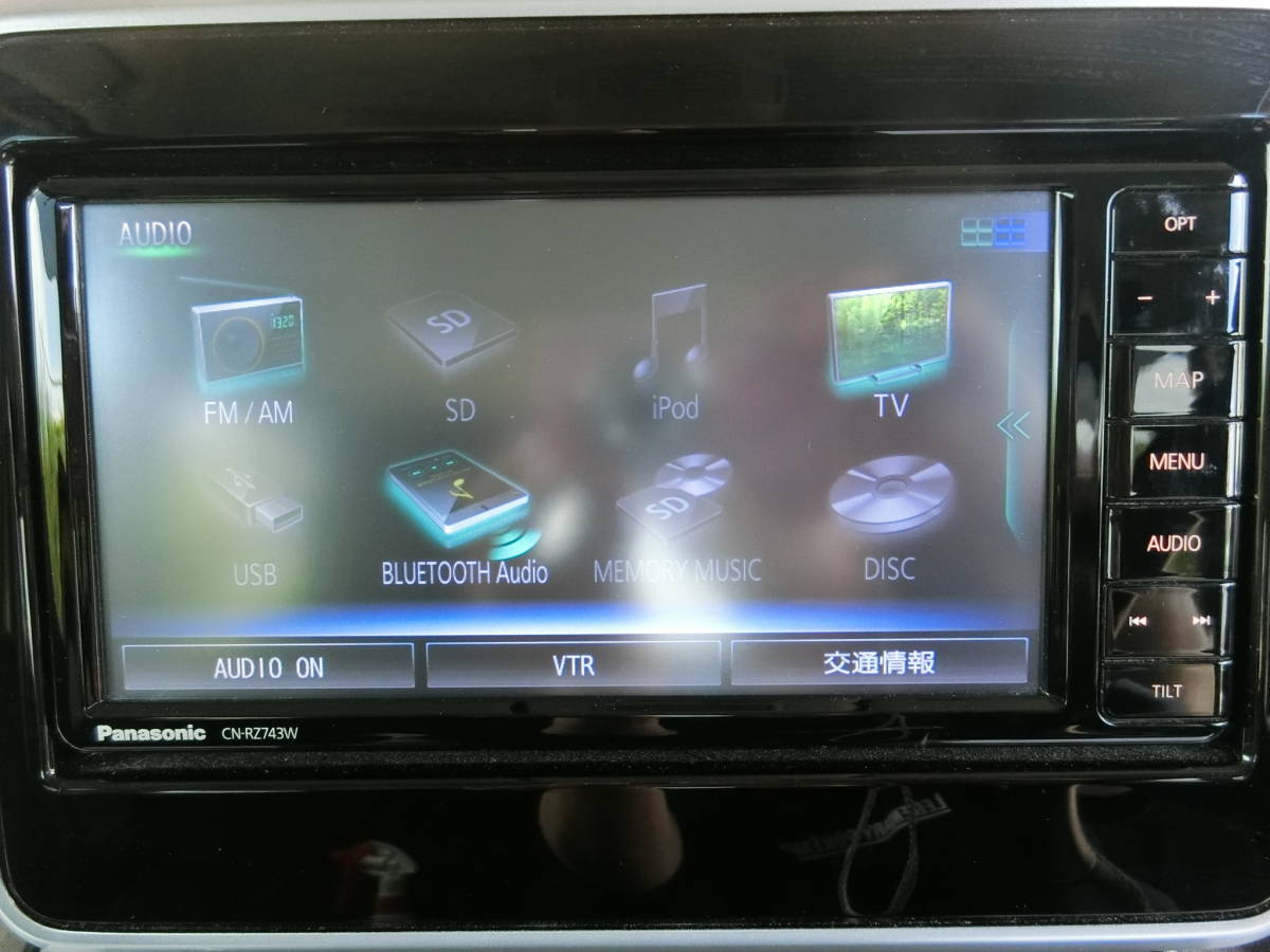 スズキ純正 パナソニック メモリーナビ フルセグ CN-RZ743W 純正ETC