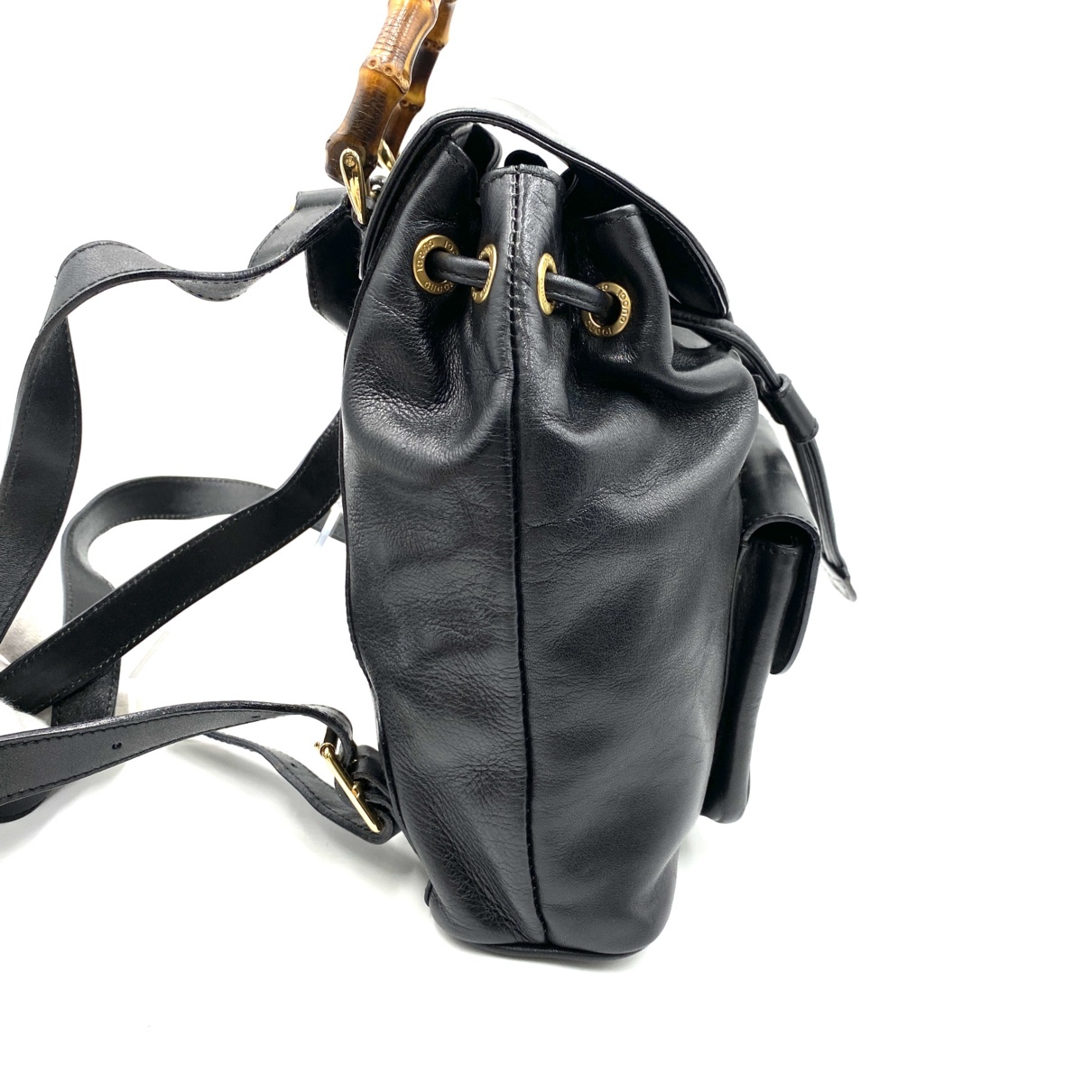 良品】GUCCI グッチ バンブー ミニ リュック レザー デイパック 
