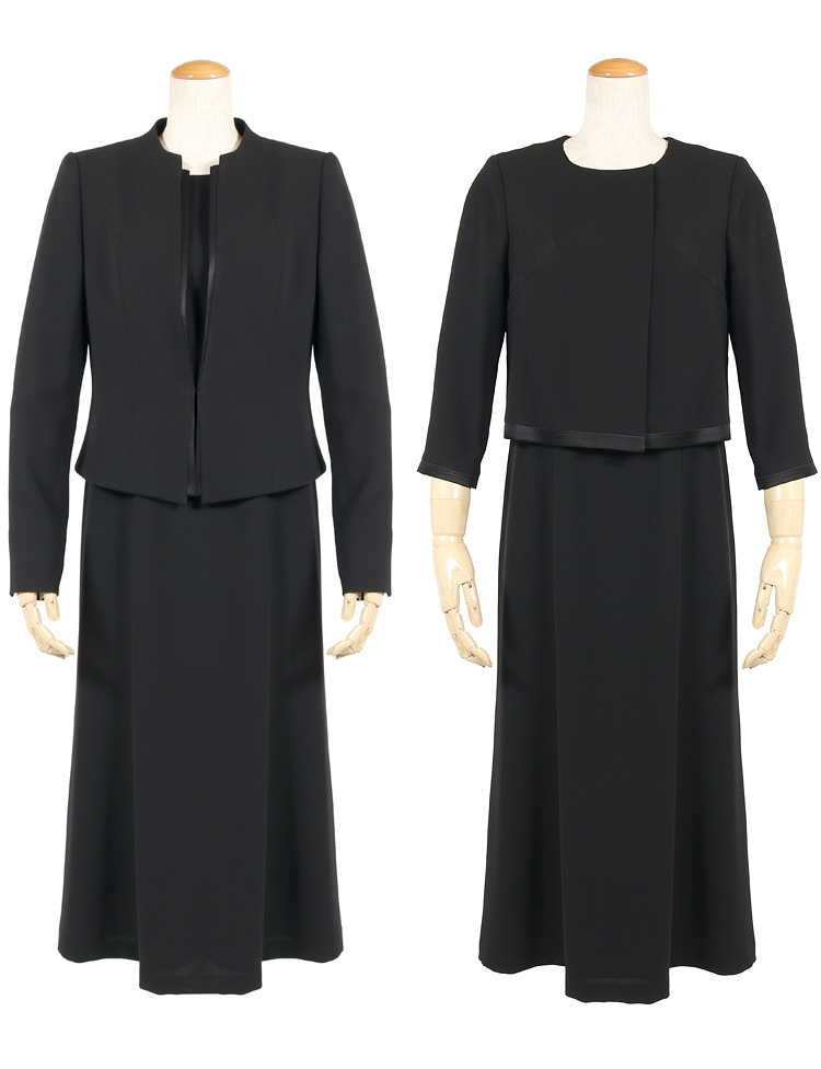 19号 ブラックフォーマル 喪服 礼服 レディース 30代 40代 50代 60代 トールサイズ 前開き 授乳対応 ジャケット ワンピース スーツ t585 レディース ブラックフォーマル 喪服 トール 送料無料 20代～30代女性&frasl;初めてのレディースブラックフォーマル(喪服