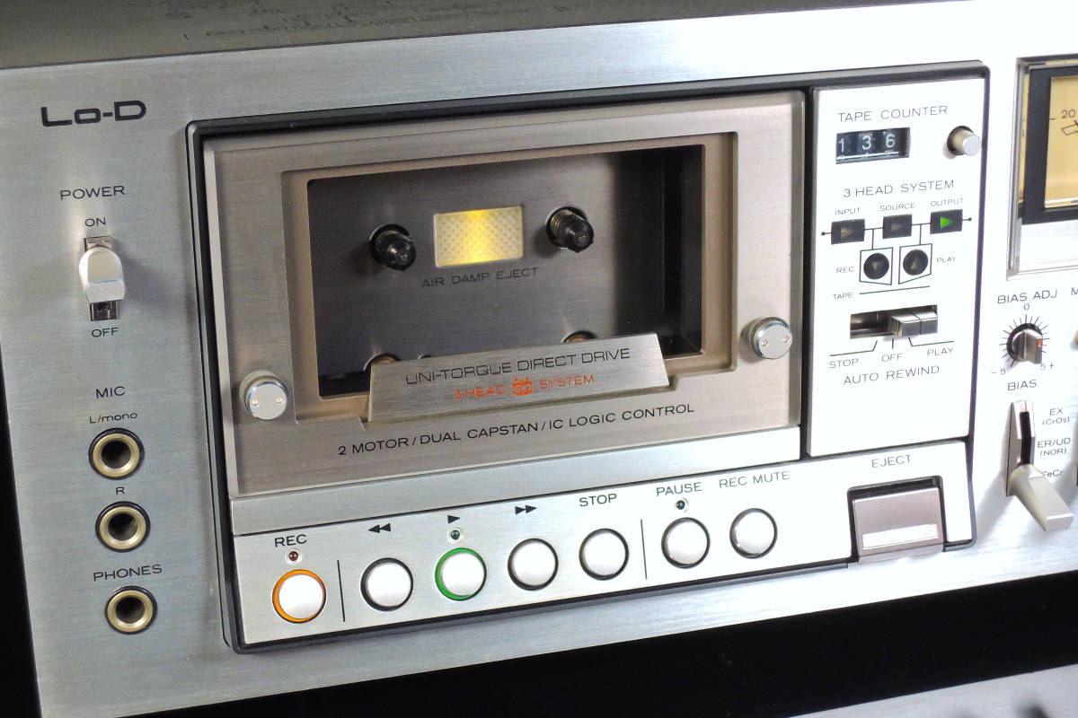 Lo-D 3-Head System カセットデッキD-980DD ジャンク