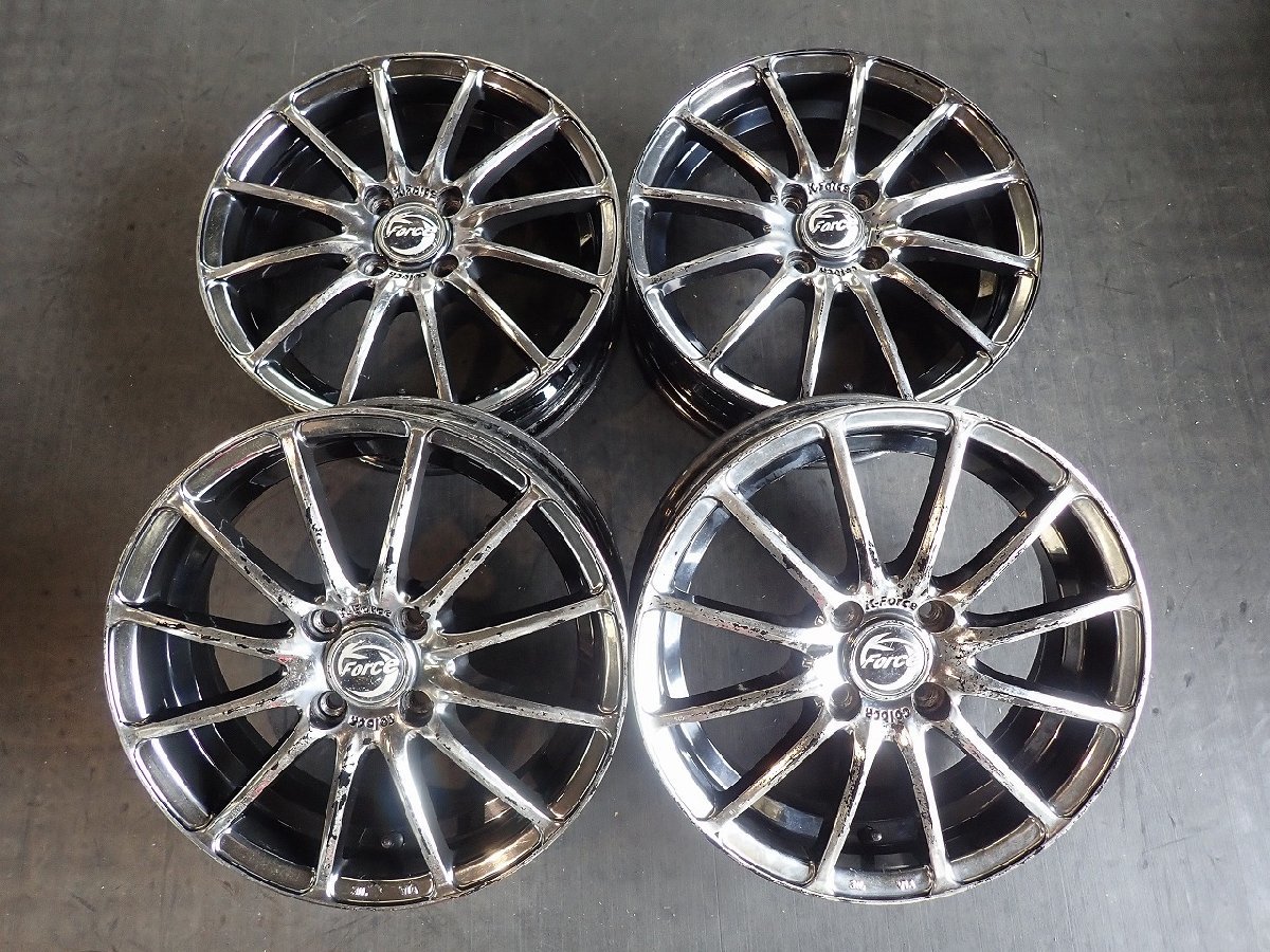  HI9699 15インチ 4本 K-FORCE 軽自動車用 インチアップホイール 15&times;5J 100/4H ET43(社外品)｜売買されたオークション情報、yahooの商品情報をアーカイブ公開 - オークファン 5穴