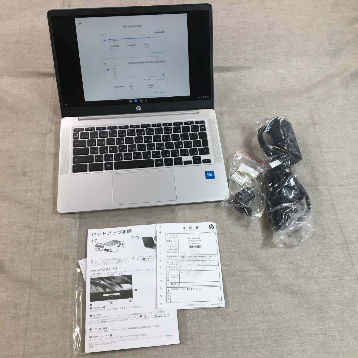 現状品 Google Chromebook HP ノートパソコン 14a インテル Celeron N4500 14インチ フルHD IPSタッチディスプレイ 14a-na1001TU_2