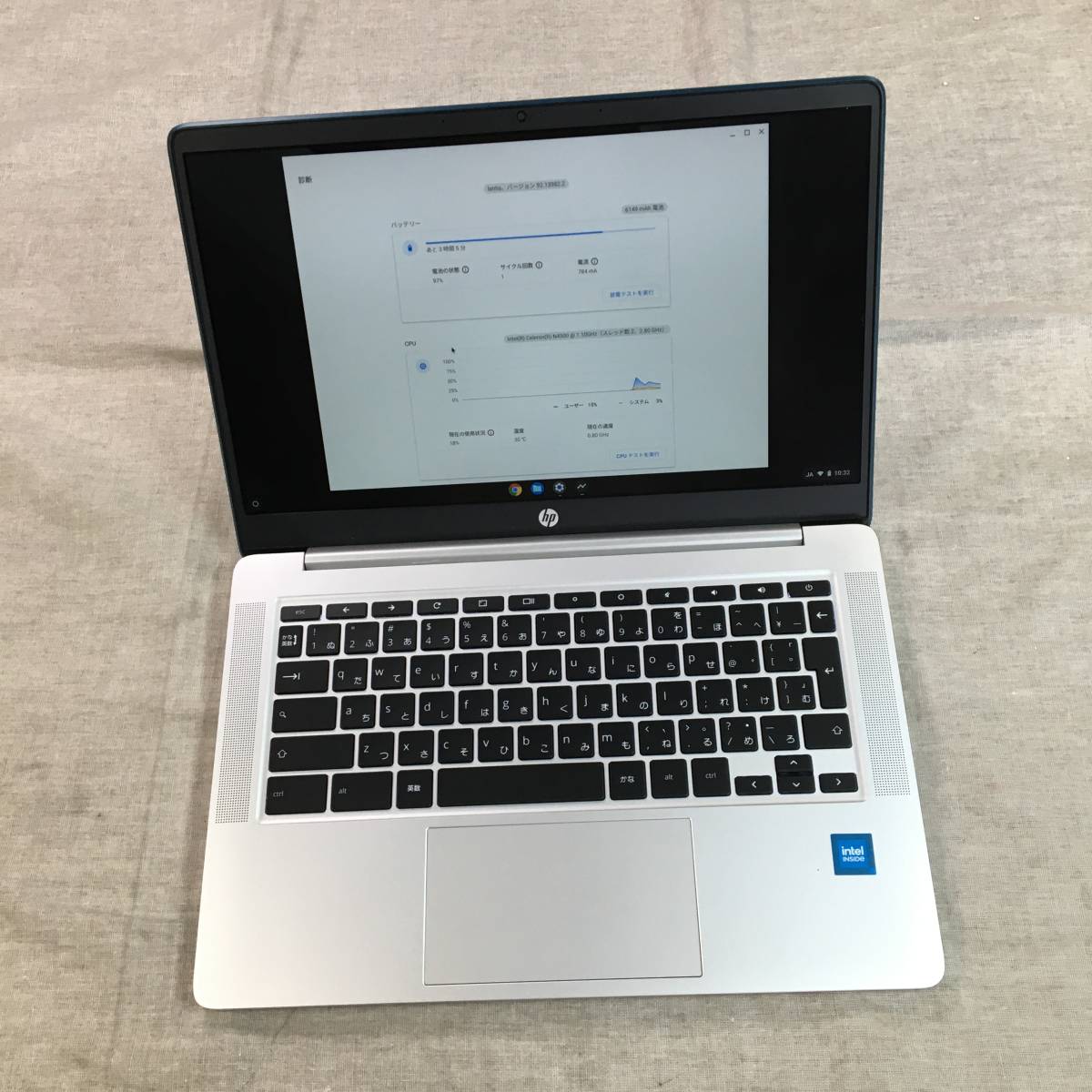 現状品 Google Chromebook HP ノートパソコン 14a インテル Celeron N4500 14インチ フルHD IPSタッチディスプレイ 14a-na1001TU_3