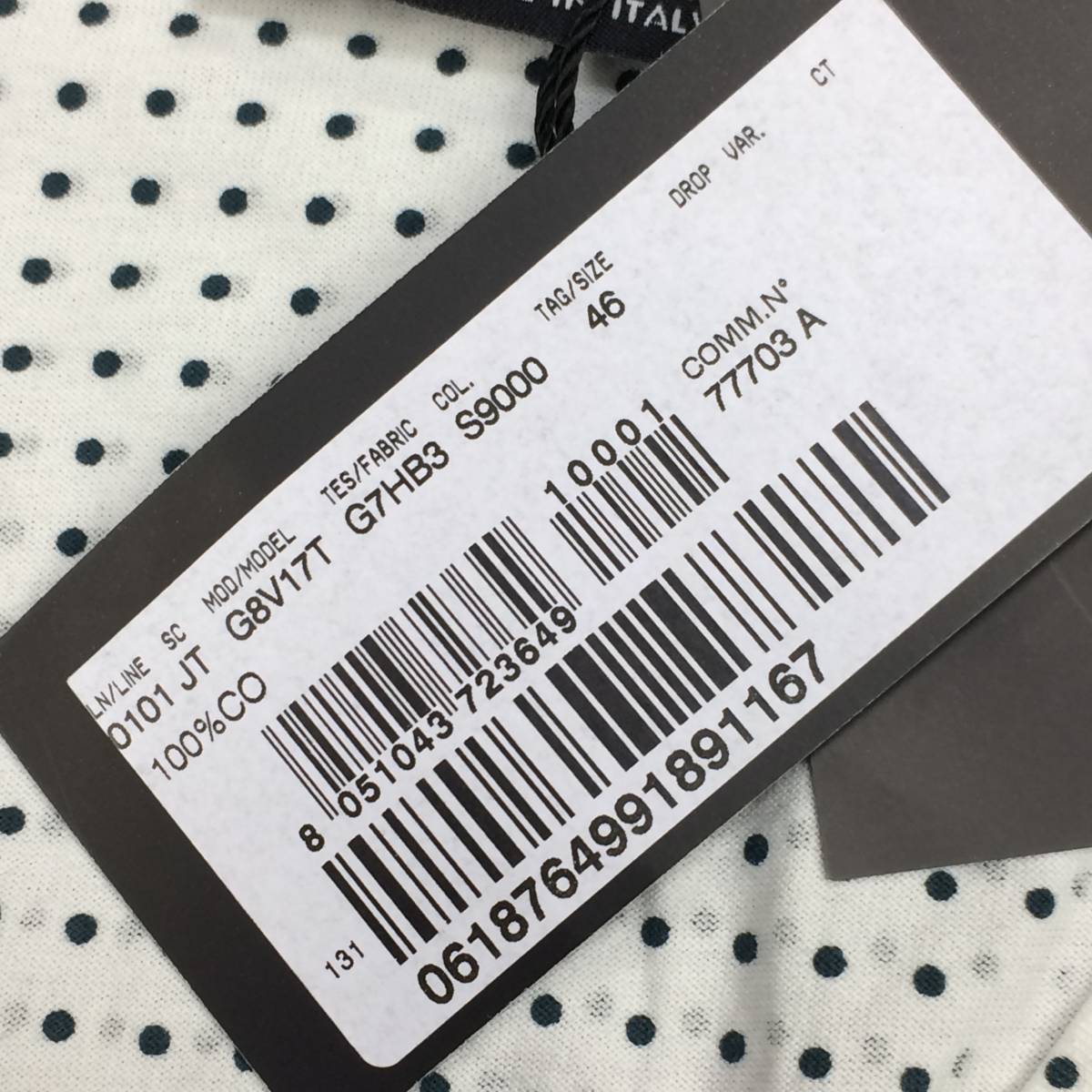 新品 タグ付き DOLCE＆GABBANA/ドルチェ＆ガッバーナ メンズ 