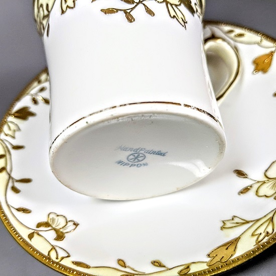 里帰り オールドノリタケ・金盛上藍縁 オールドノリタケ大銘品