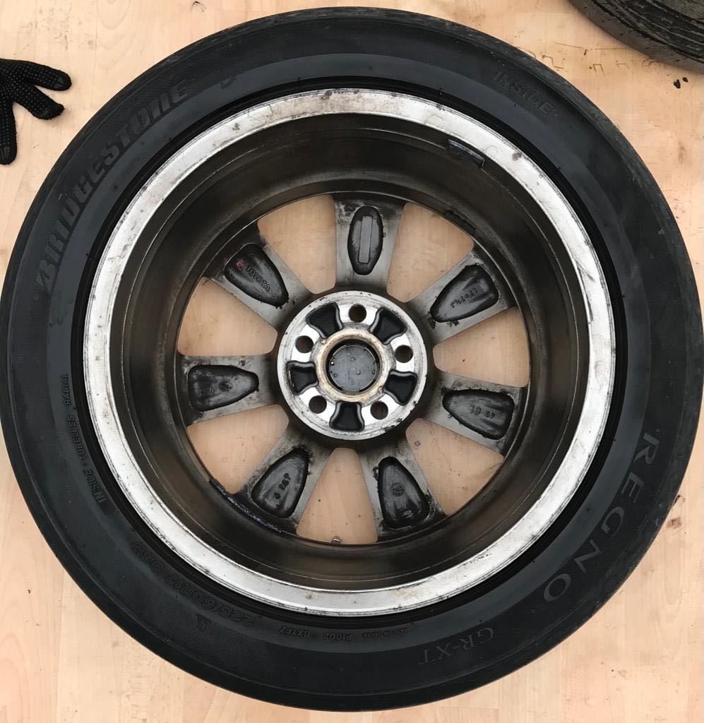レクサス LEXUS GS350 純正 ホイール スタッドレスタイヤ付 225/50R17 
