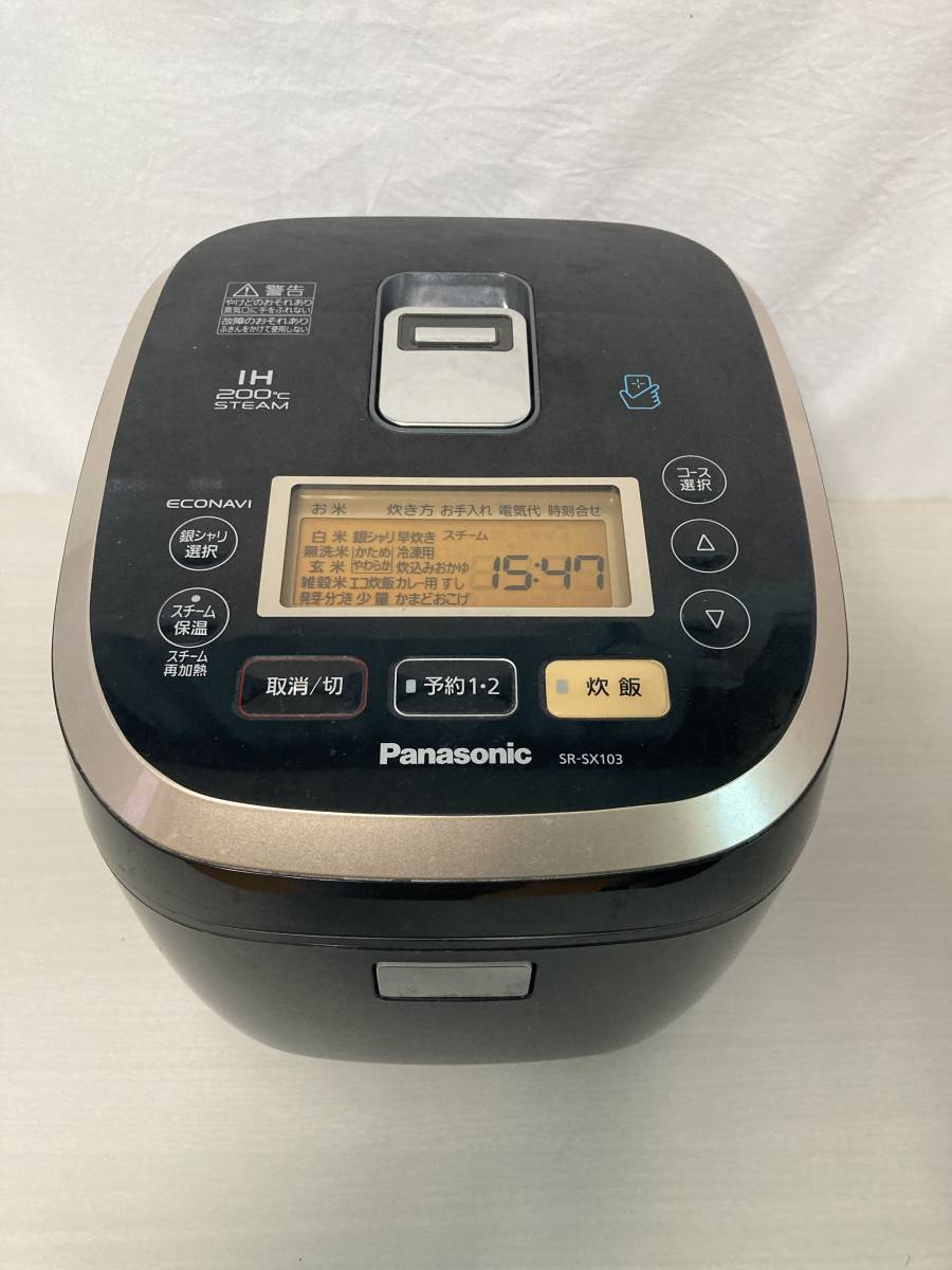 【新作登場，人気】 パナソニック 5.5合 炊飯器 IH式 大火力おどり炊き ブラック SR-SX103-K(家電、AV、カメラ)｜売買されたオークション情報、yahooの商品情報をアーカイブ公開 - オークファン その他