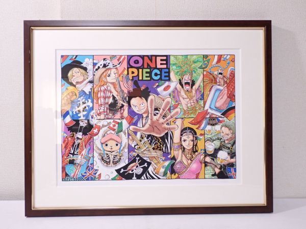 豊tj6 4 4j ワンピース 尾田栄一郎 カラー複製原画 額入り ジャンプフェスタ 15 麦わらの一味 ルフィ ナミ ゾロ 他 その他 売買されたオークション情報 Yahooの商品情報をアーカイブ公開 オークファン Aucfan Com