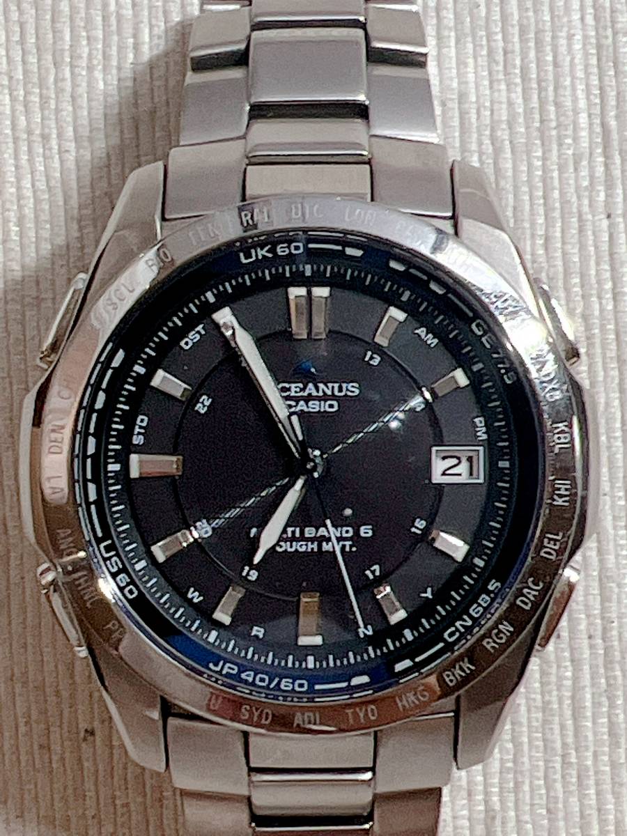 送料無料，大人気 1円 み カシオ タフソーラー qxー9(OCEANUS)｜売買されたオークション情報、yahooの商品情報をアーカイブ公開 - オークファン OCEANUS