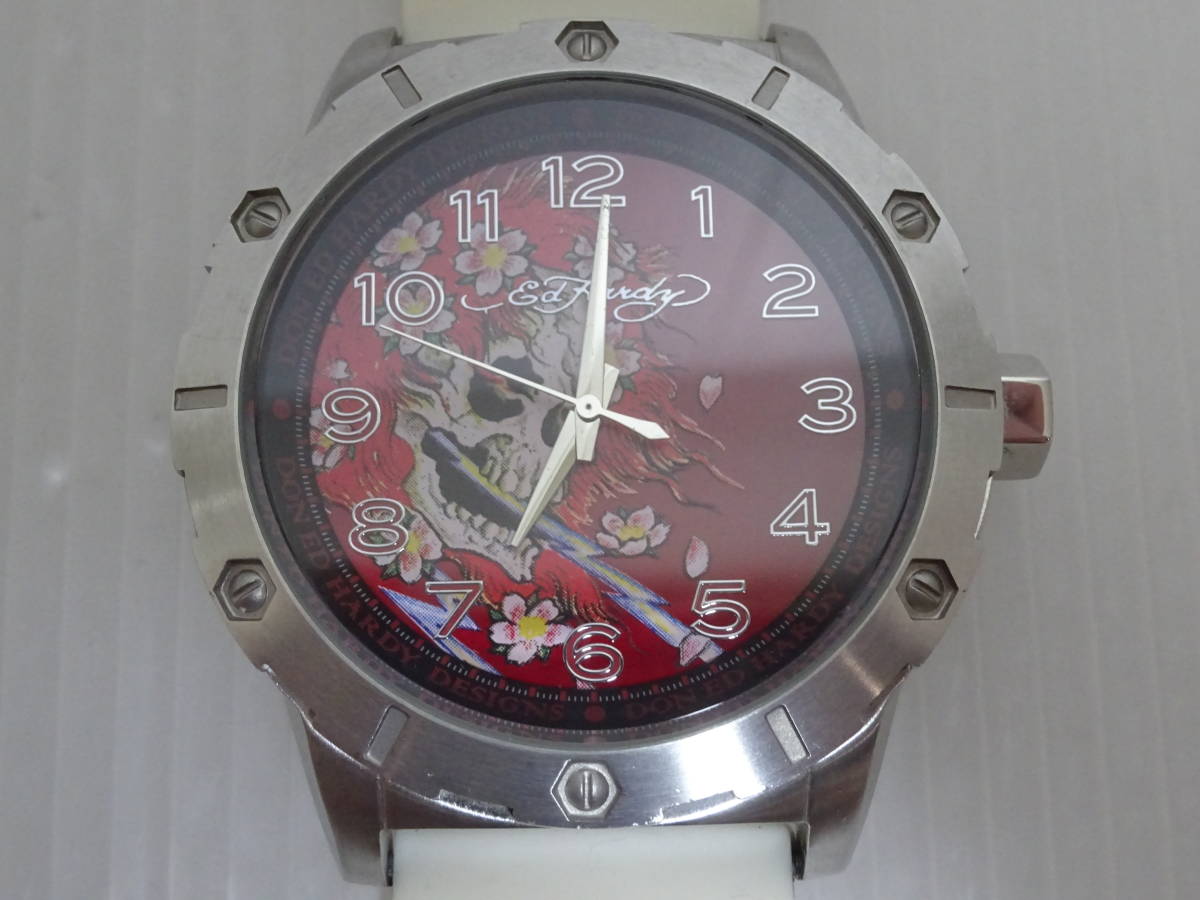 美品 Ed Hardy エドハーディー 腕時計