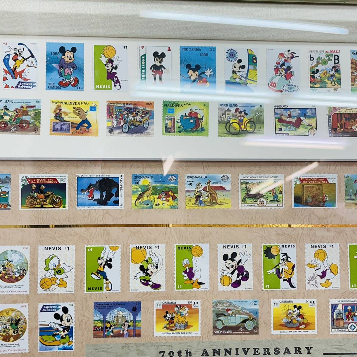 ディズニー70周年記念 切手セット