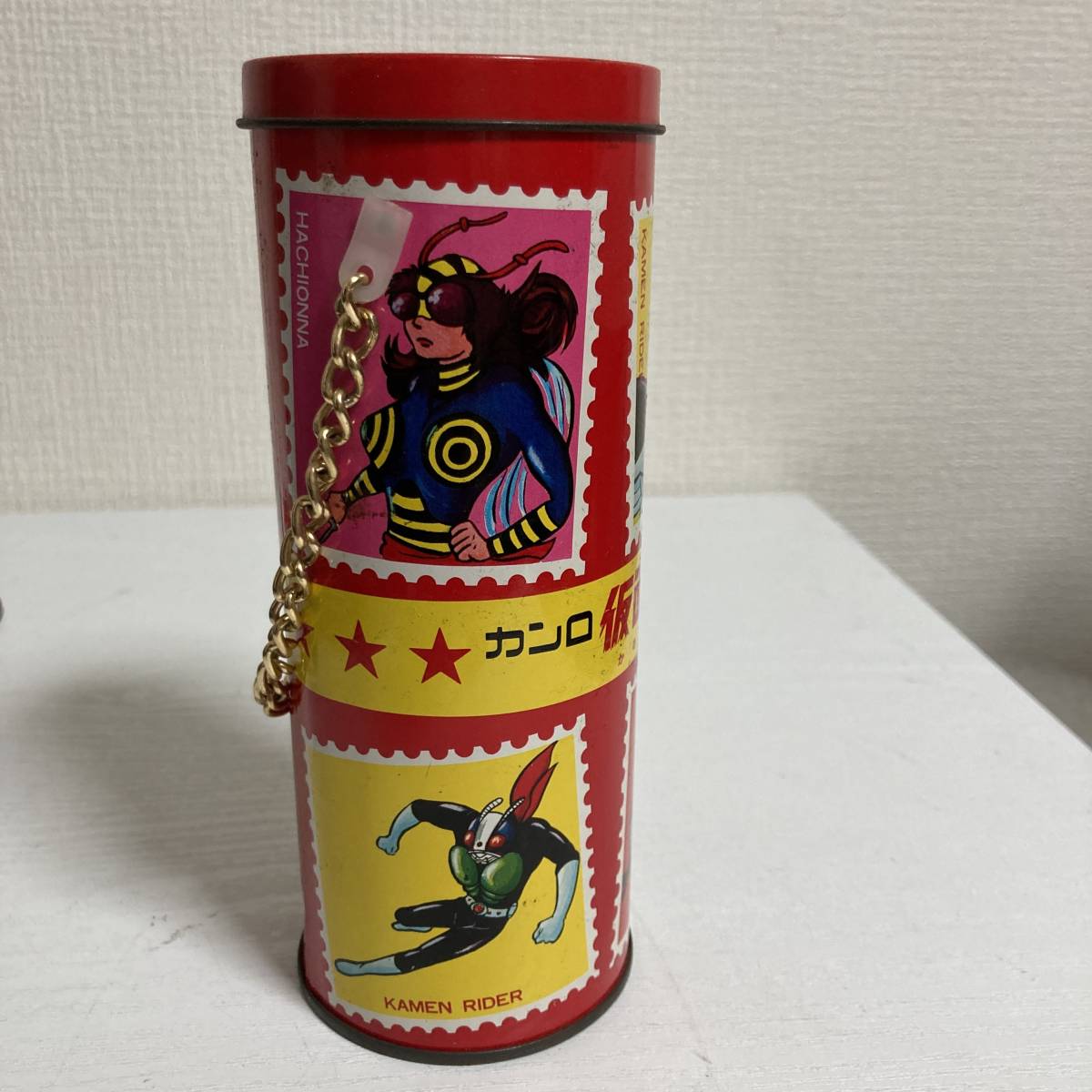 当時物 カンロ 仮面ライダー キャンデー 缶 キャンディー 空き缶 