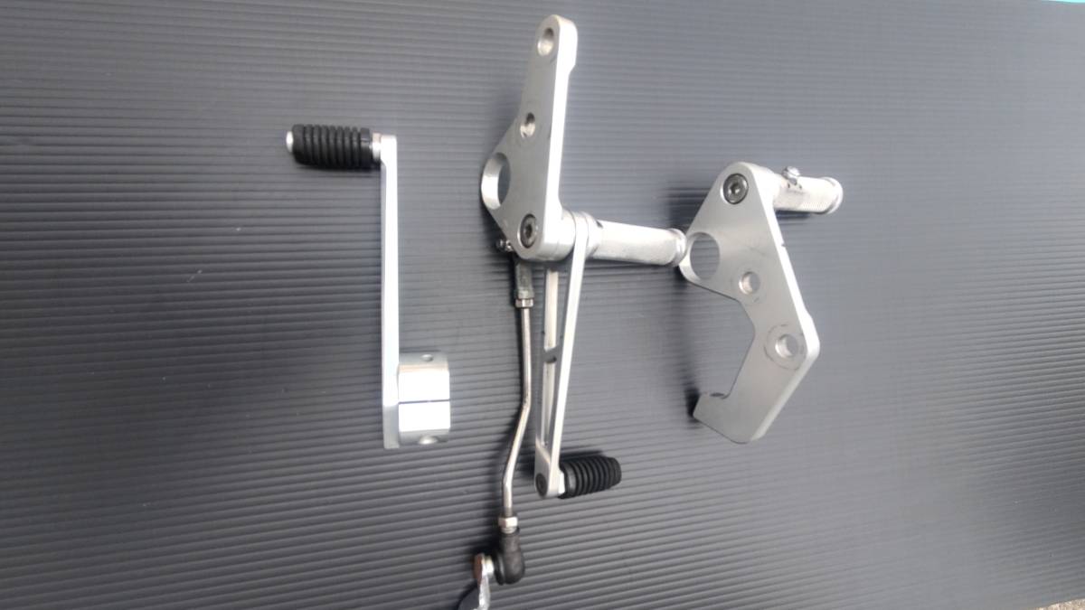 SR400 SR500 Drum - バックステップ Black ビレットバックステップ 