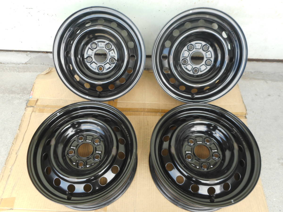 トヨタ純正 スチールホイル 6J-15 5穴114.3 +39 4本セット わりと