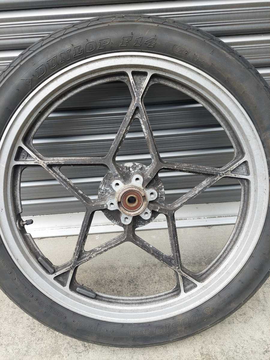 純正ダブル 星キャスト 19×1.85 GSX400F GT380 GS400 GSX400E(フロント 