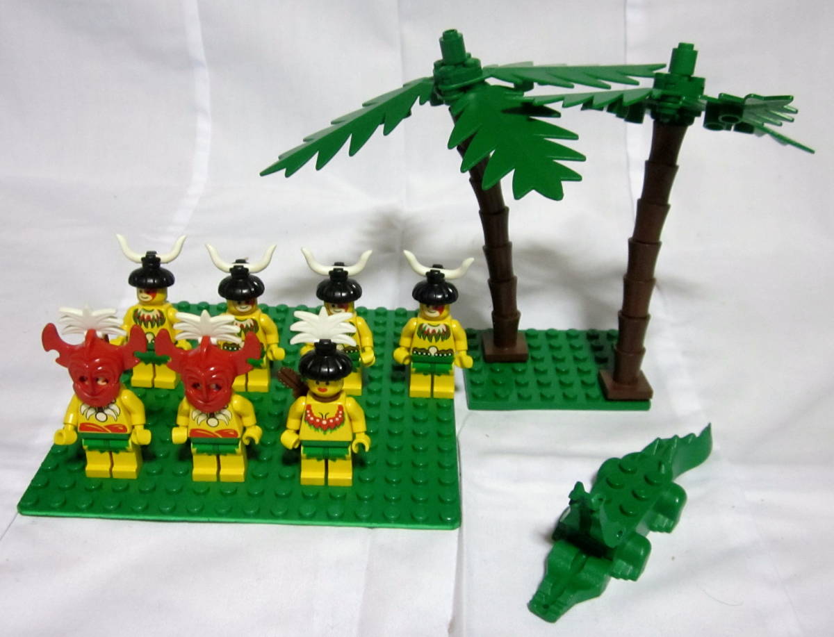 【限定SALE，人気セール】 レゴ LEGO 勇者シリーズ ロンゴ族 ７体 ヤシの木２本 ワニ(世界の冒険シリーズ)｜売買されたオークション情報、yahooの商品情報をアーカイブ公開 - オークファン 世界の冒険シリーズ